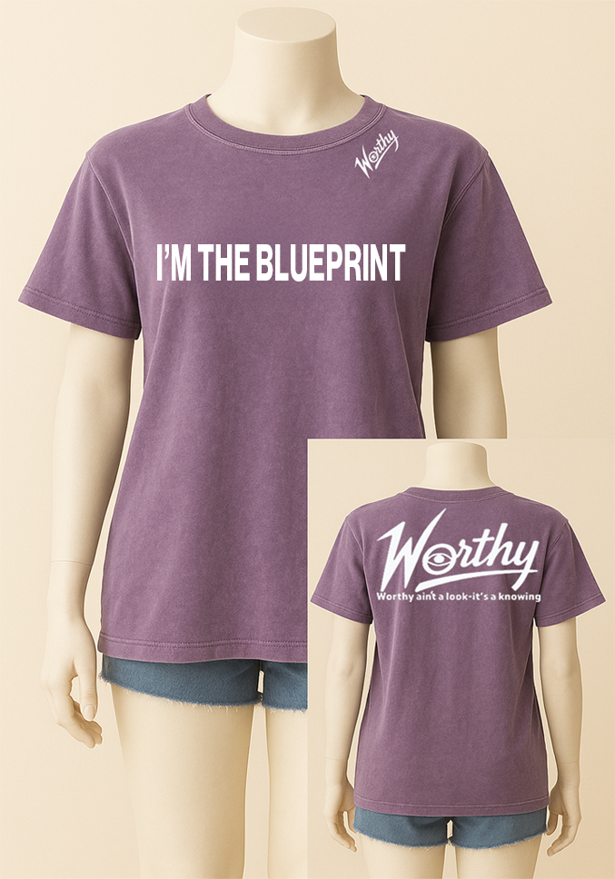 You're not the copy. You're the code.
The Blueprint Tee is for the ones who were never meant to follow trends — because they are the standard.
Front quote:
“I’M THE BLUEPRINT”
No explanation needed. You are the example, the evidence, the elevation.