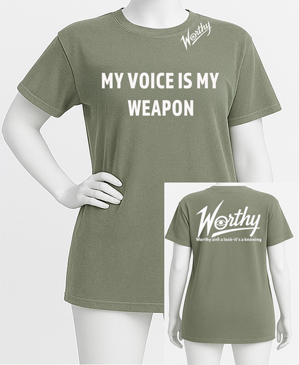 Voice Weapon Tee – The Graphic Statement That Speaks Louder - My Store