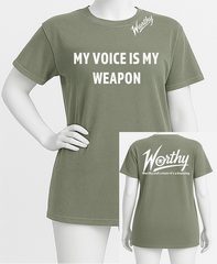 Voice Weapon Tee – The Graphic Statement That Speaks Louder - My Store