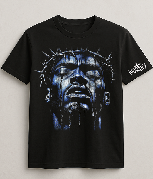 “Unapologetically Bold Black Round neck– Black Jesus Street Tee”