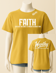 FAITH Tee Unisex round neck – “Guided Through Darkness"