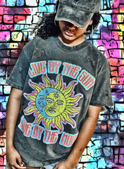 The Love by the Sun, Live by the Moon Graphic Tee is made for the dreamers, the lovers, and the night thinkers. This design captures the balance of light and dark — bold passion by day, quiet power by night