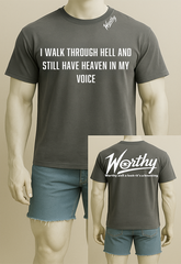 Heaven in My Voice Tee – Proof I Survived unisex /round neck
