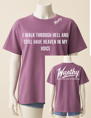 Heaven in My Voice Tee – Proof I Survived unisex /round neck