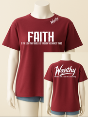 FAITH Tee Unisex round neck – “Guided Through Darkness"